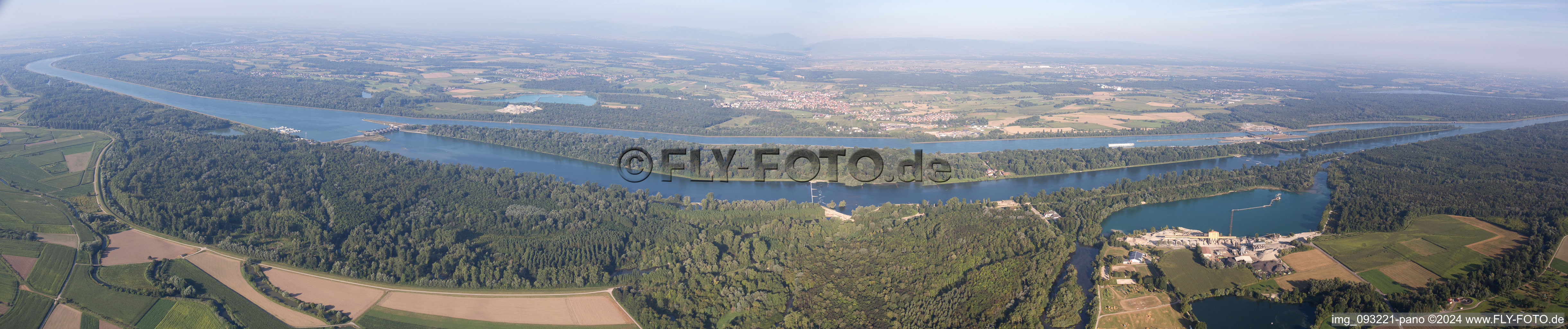 Vue aérienne de Panorama à Gerstheim dans le département Bas Rhin, France