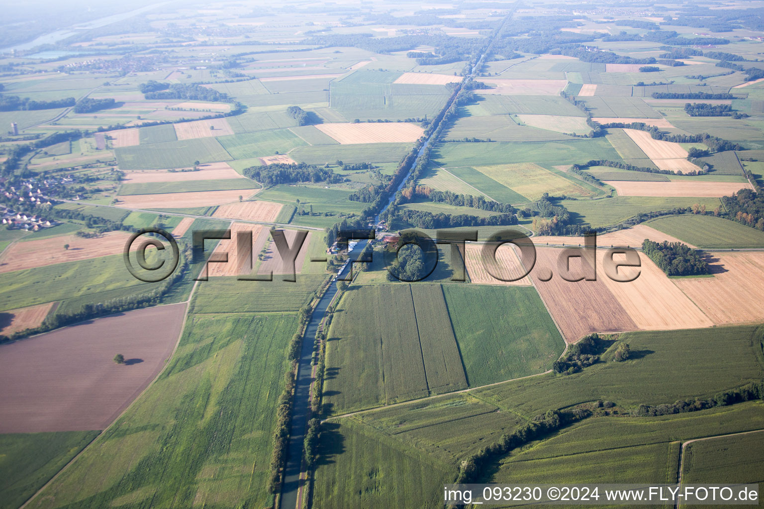 Photographie aérienne de Obenheim dans le département Bas Rhin, France