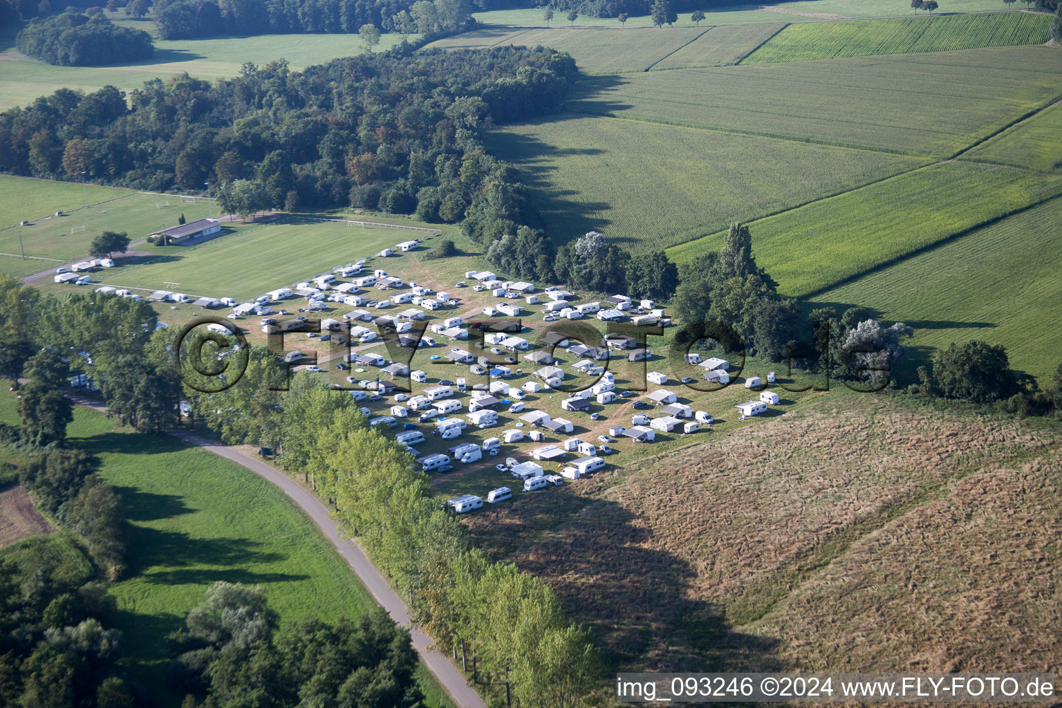 Photographie aérienne de Sermersheim dans le département Bas Rhin, France