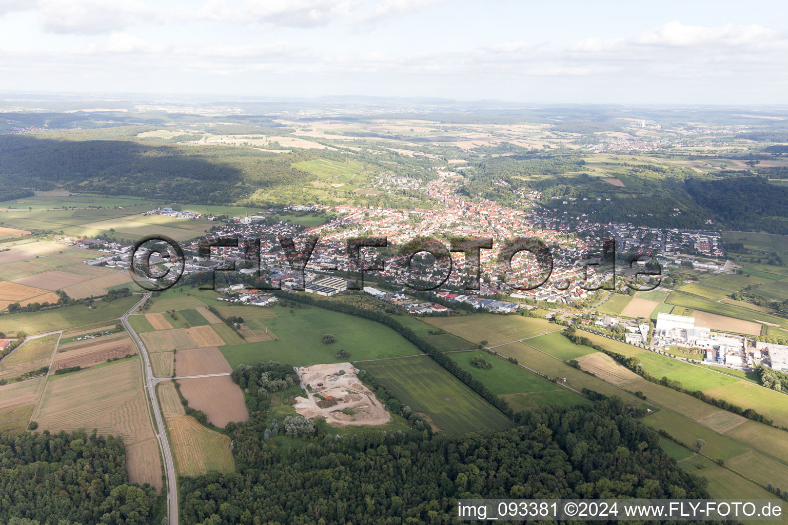 Image drone de Weingarten dans le département Bade-Wurtemberg, Allemagne