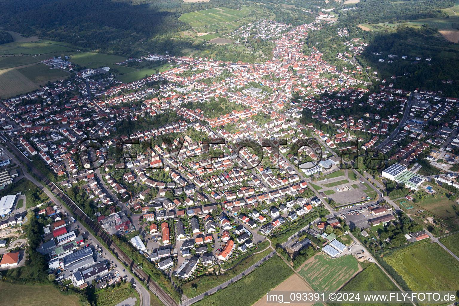 Photographie aérienne de Weingarten dans le département Bade-Wurtemberg, Allemagne