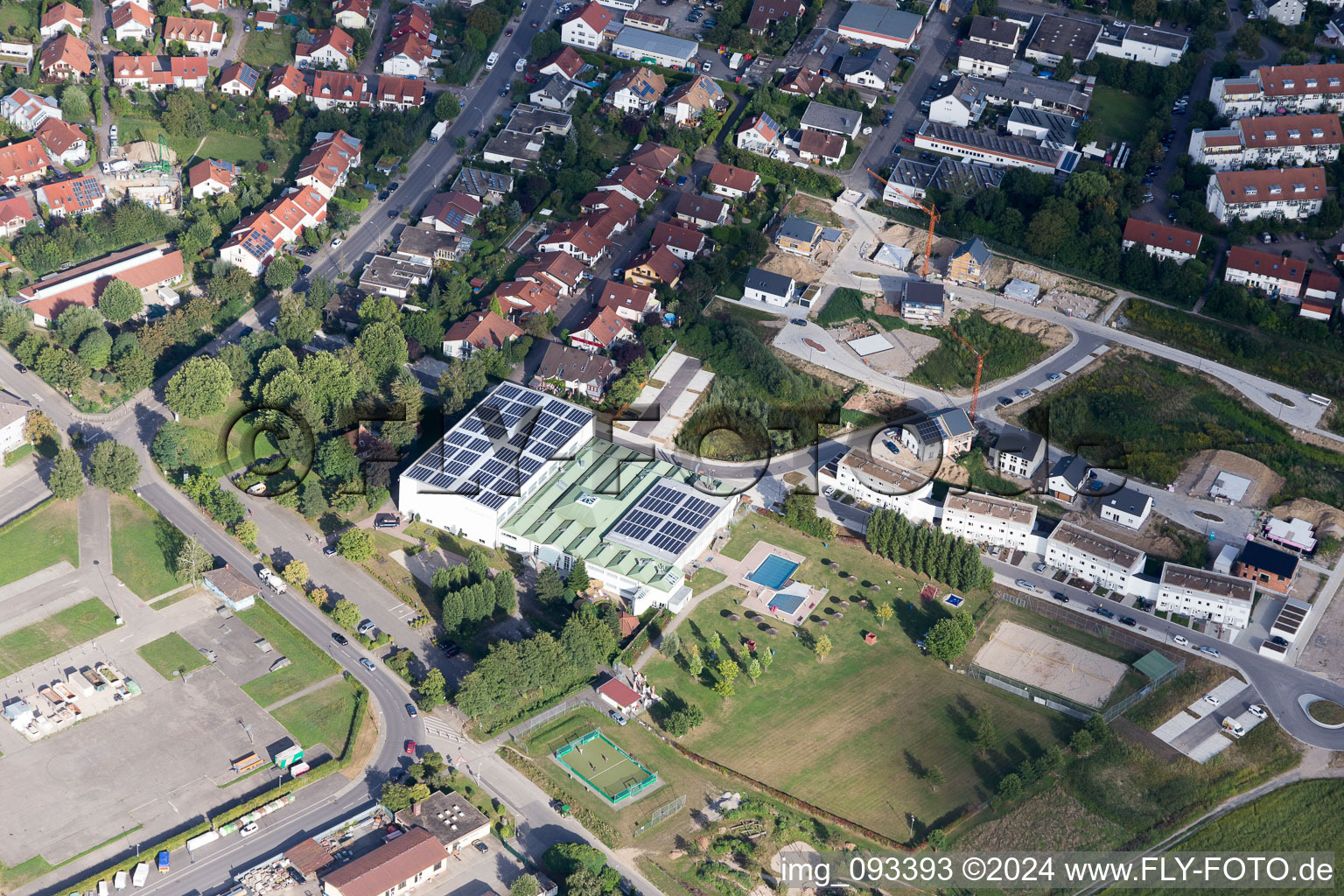 Weingarten dans le département Bade-Wurtemberg, Allemagne d'en haut