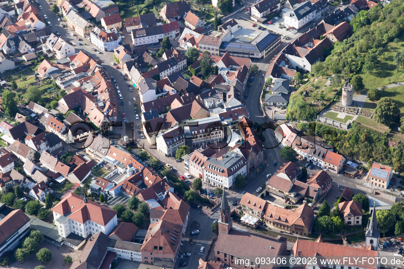 Image drone de Weingarten dans le département Bade-Wurtemberg, Allemagne