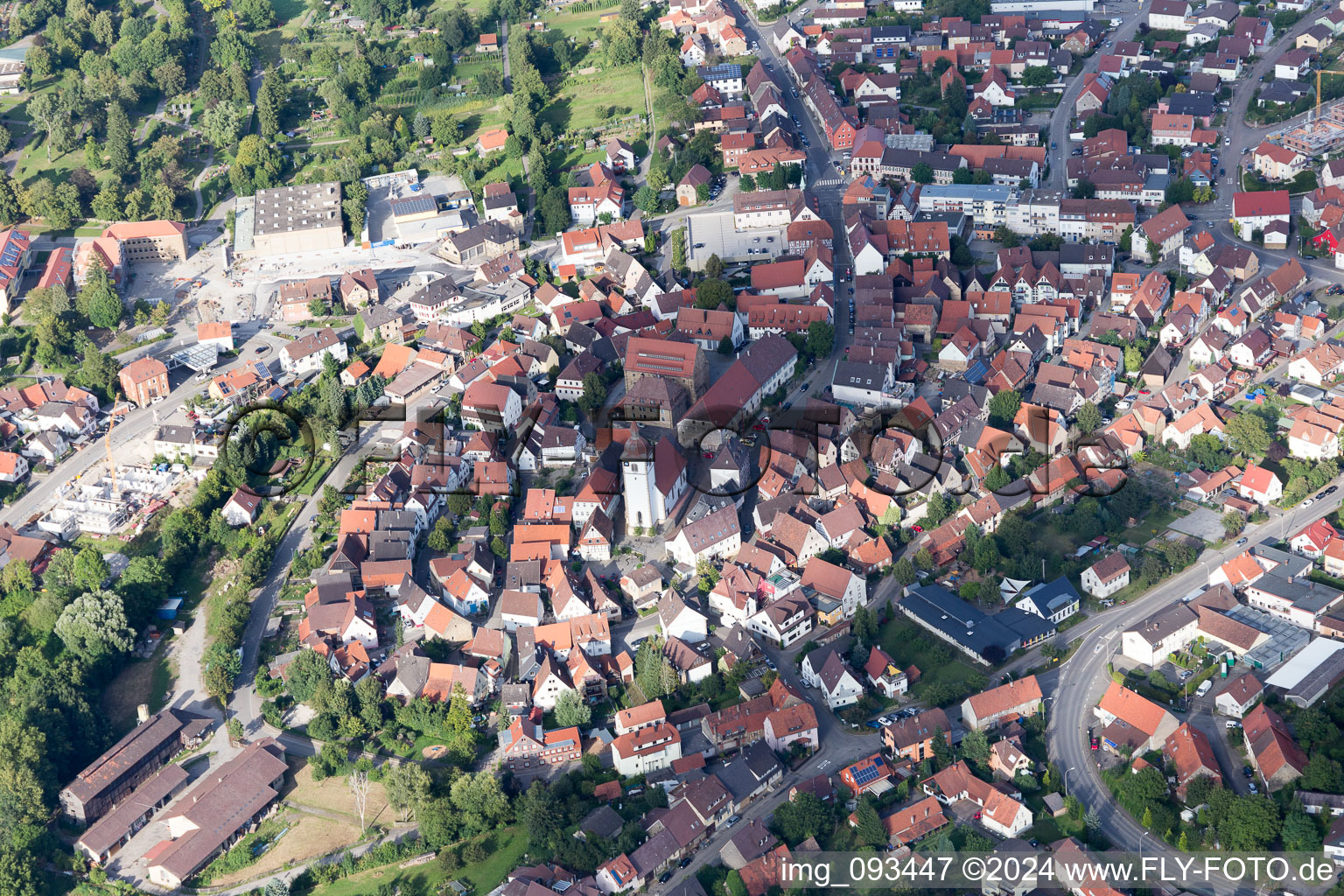 Photographie aérienne de Knittlingen dans le département Bade-Wurtemberg, Allemagne