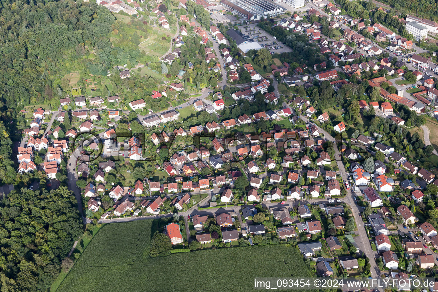 Maulbronn dans le département Bade-Wurtemberg, Allemagne du point de vue du drone