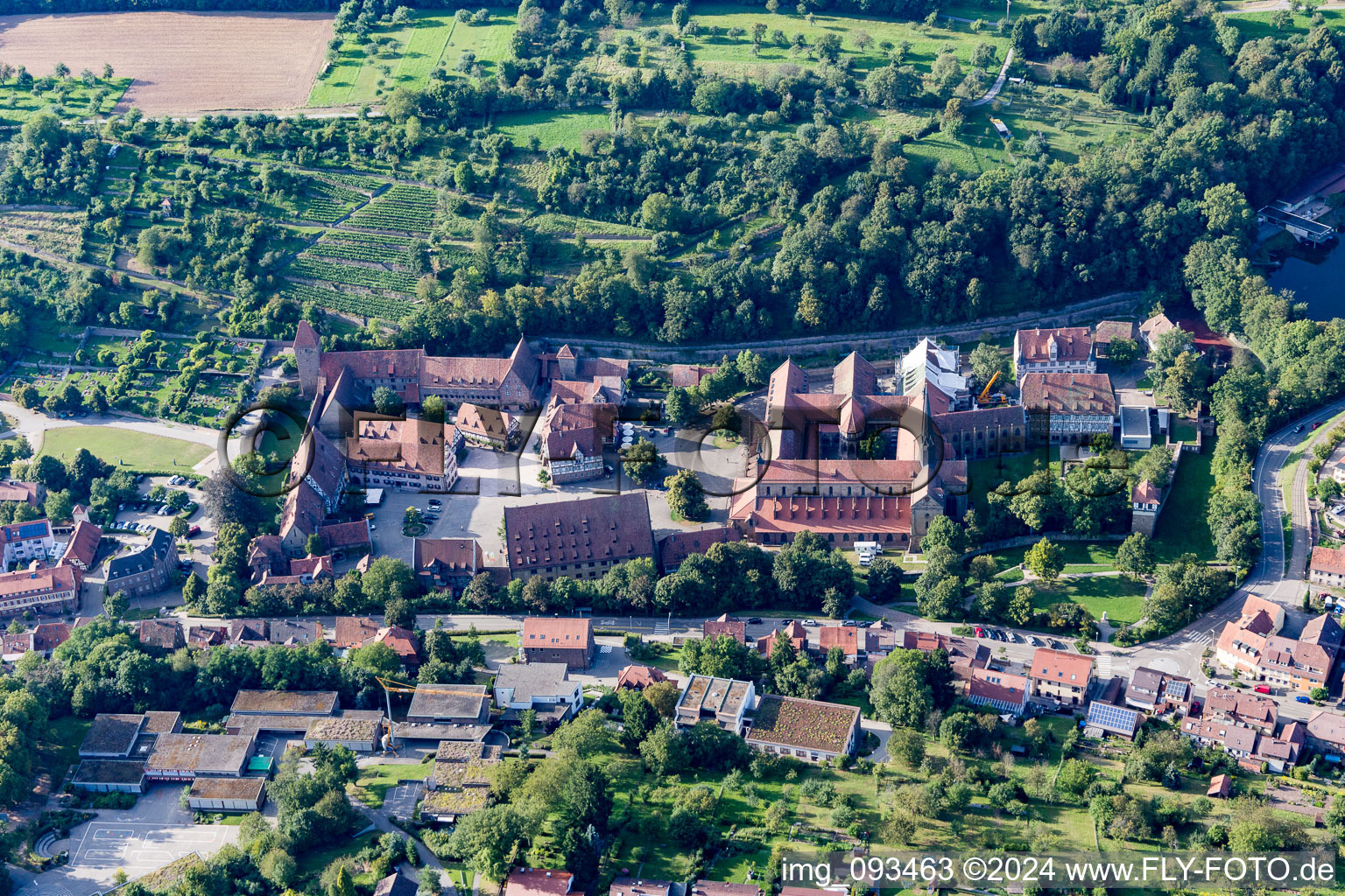 Maulbronn dans le département Bade-Wurtemberg, Allemagne hors des airs