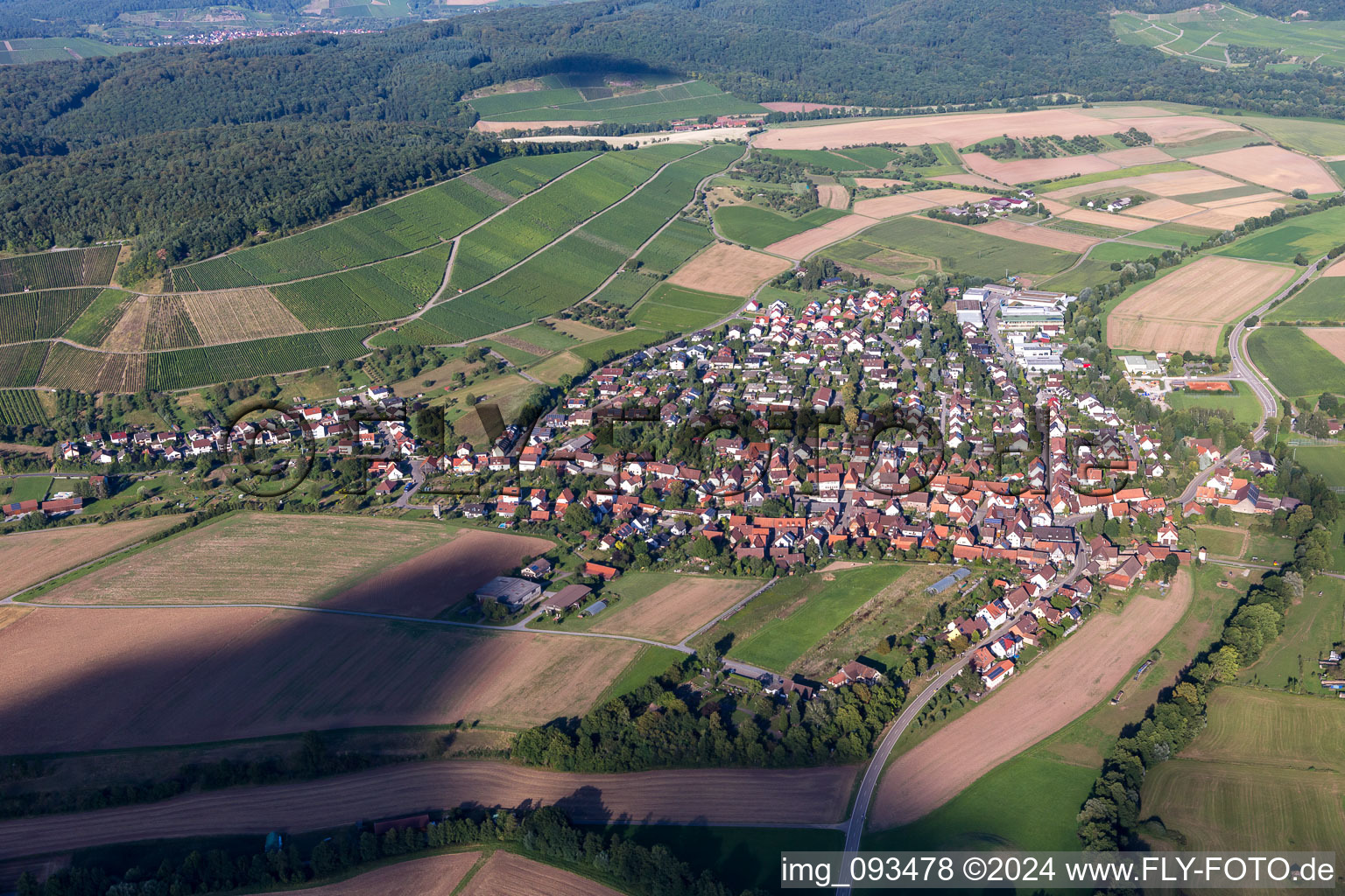 Vue aérienne de Quartier Gündelbach in Vaihingen an der Enz dans le département Bade-Wurtemberg, Allemagne