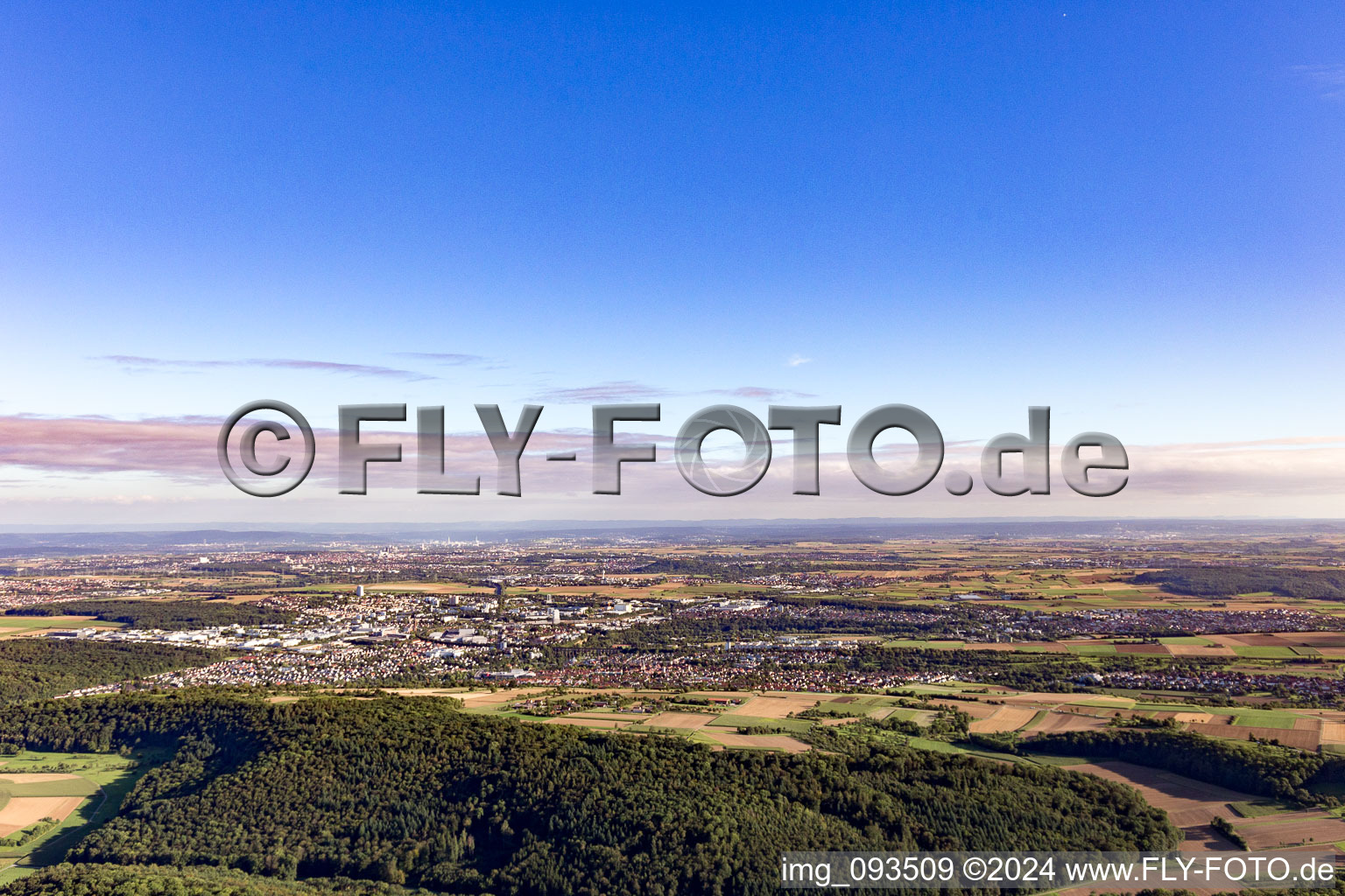 Vue aérienne de Bietigheim-Bissingen dans le département Bade-Wurtemberg, Allemagne