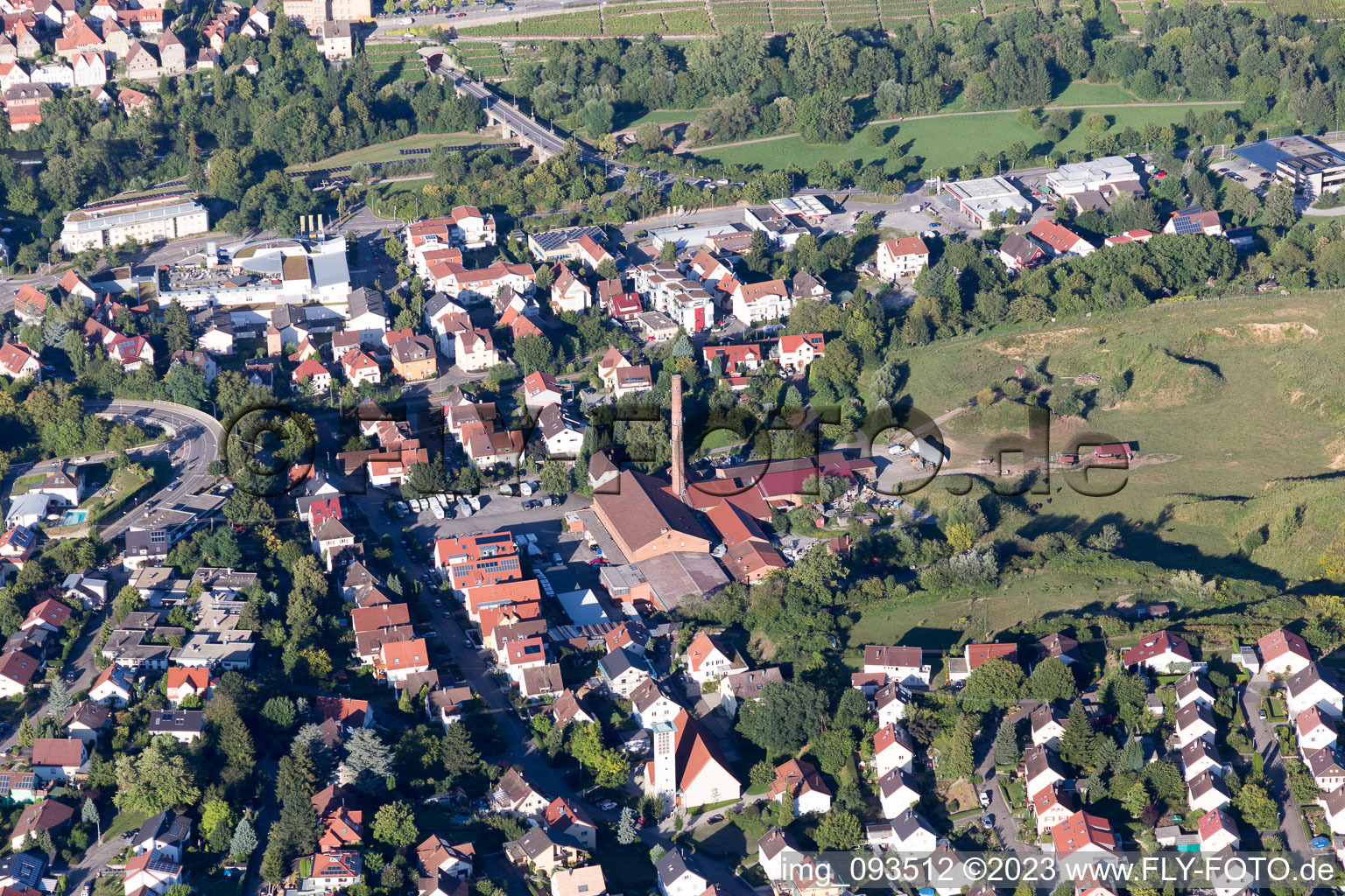 Photographie aérienne de Besigheim dans le département Bade-Wurtemberg, Allemagne