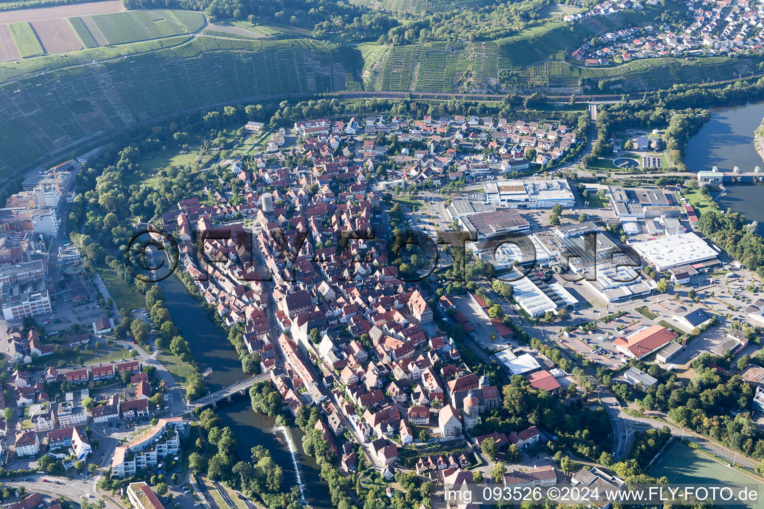 Image drone de Besigheim dans le département Bade-Wurtemberg, Allemagne