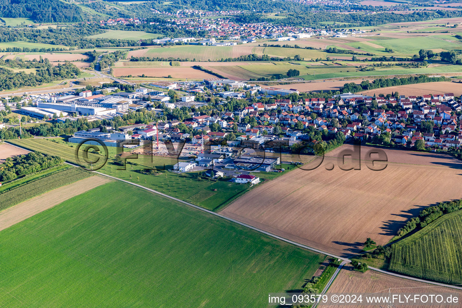 Photographie aérienne de Quartier Nellmersbach in Leutenbach dans le département Bade-Wurtemberg, Allemagne