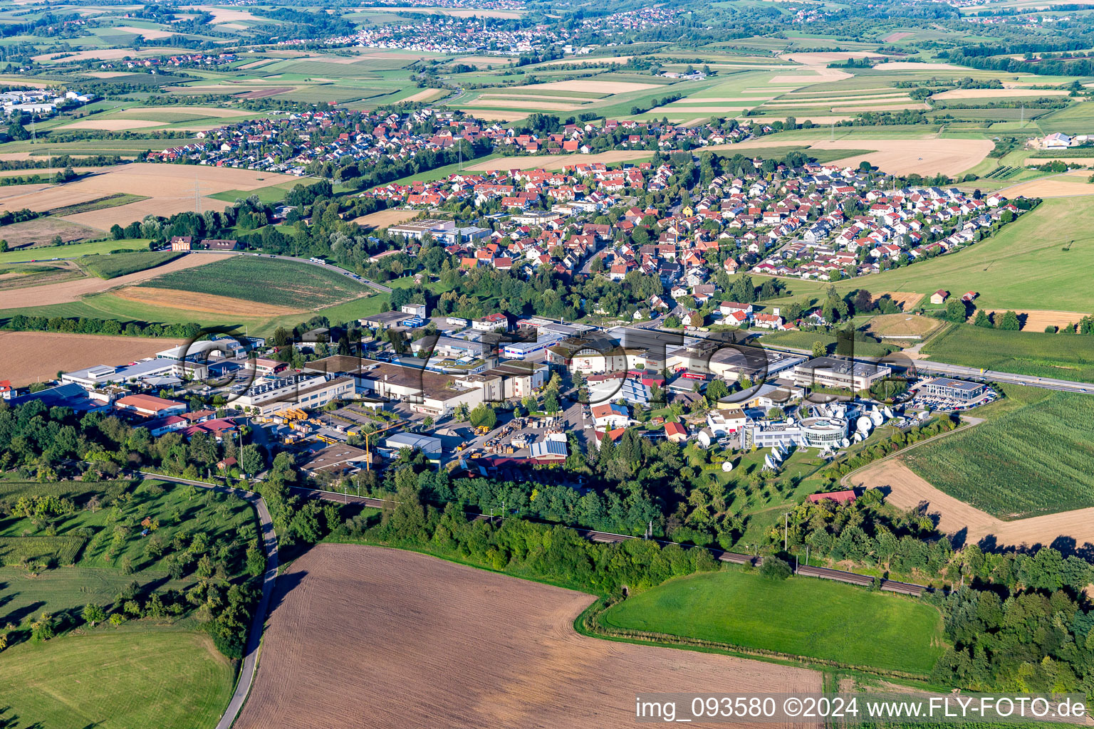 Vue aérienne de Quartier Waldrems in Backnang dans le département Bade-Wurtemberg, Allemagne