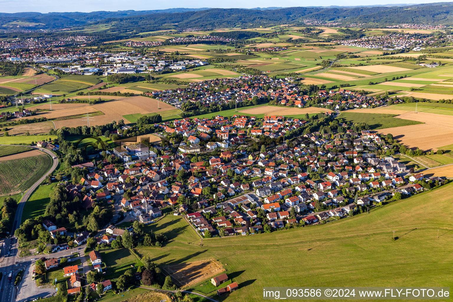 Vue aérienne de Quartier Waldrems in Backnang dans le département Bade-Wurtemberg, Allemagne