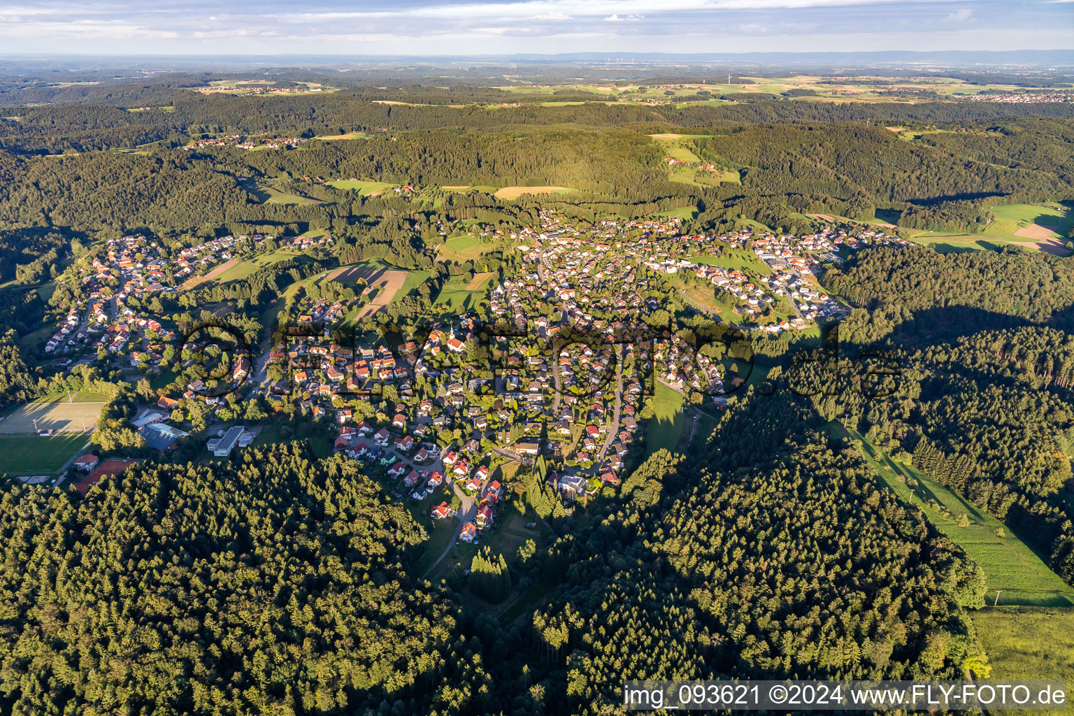 Vue aérienne de Quartier Schöllhütte in Althütte dans le département Bade-Wurtemberg, Allemagne