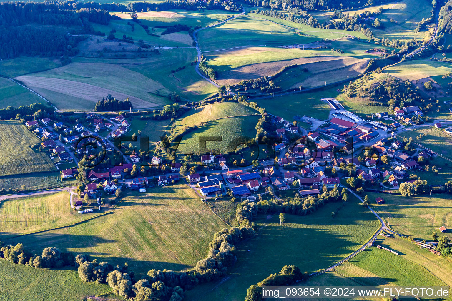 Photographie aérienne de Fichtenberg dans le département Bade-Wurtemberg, Allemagne