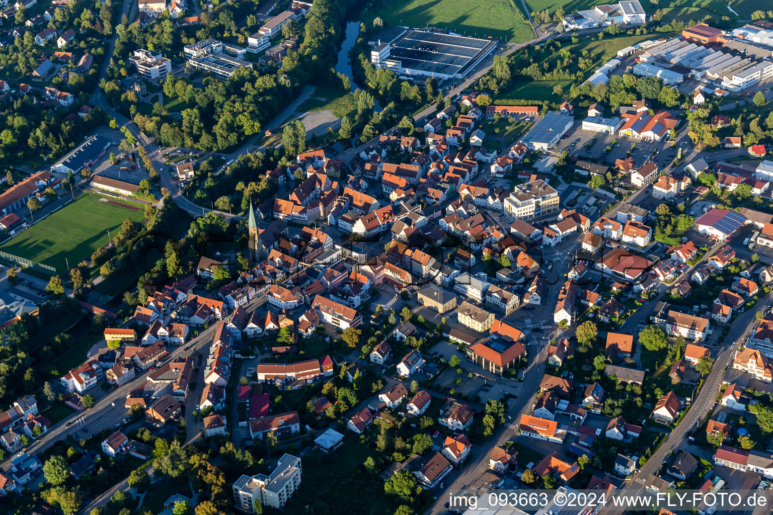 Photographie aérienne de Vue des rues et des maisons des quartiers résidentiels à Gaildorf dans le département Bade-Wurtemberg, Allemagne