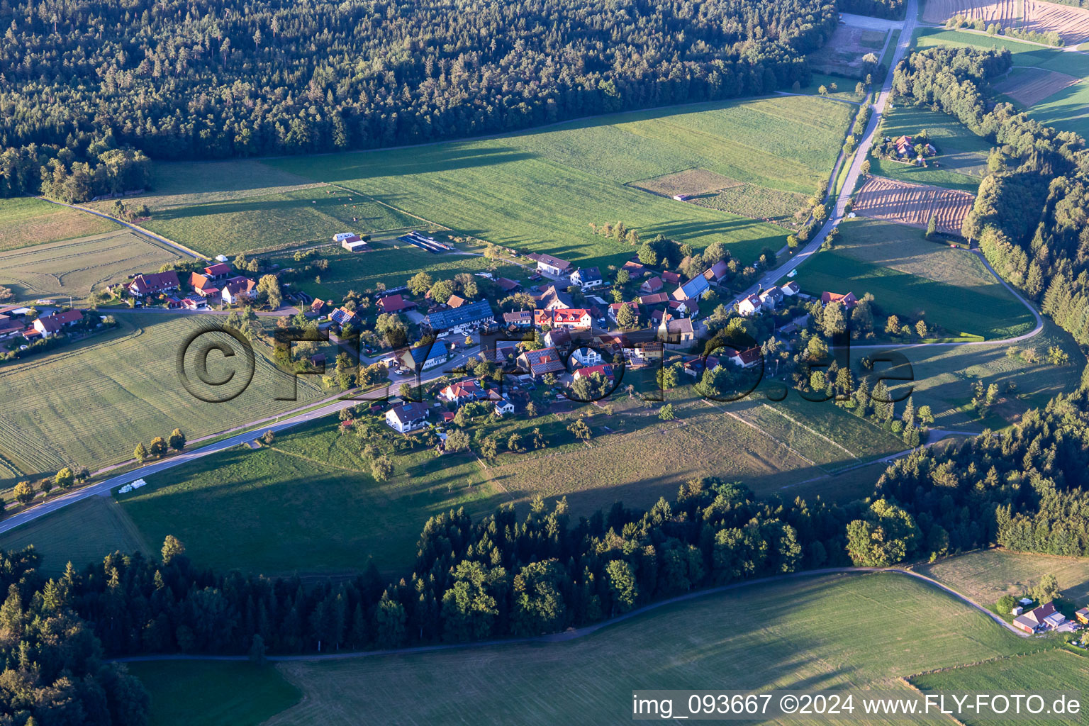 Vue aérienne de Quartier Eutendorf in Gaildorf dans le département Bade-Wurtemberg, Allemagne