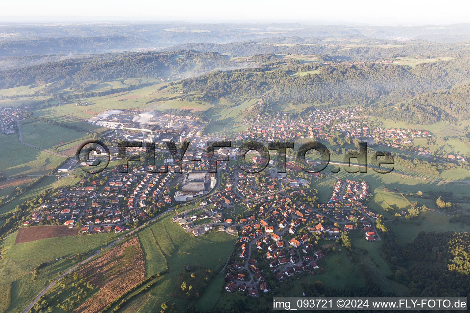 Vue aérienne de Oberrot dans le département Bade-Wurtemberg, Allemagne