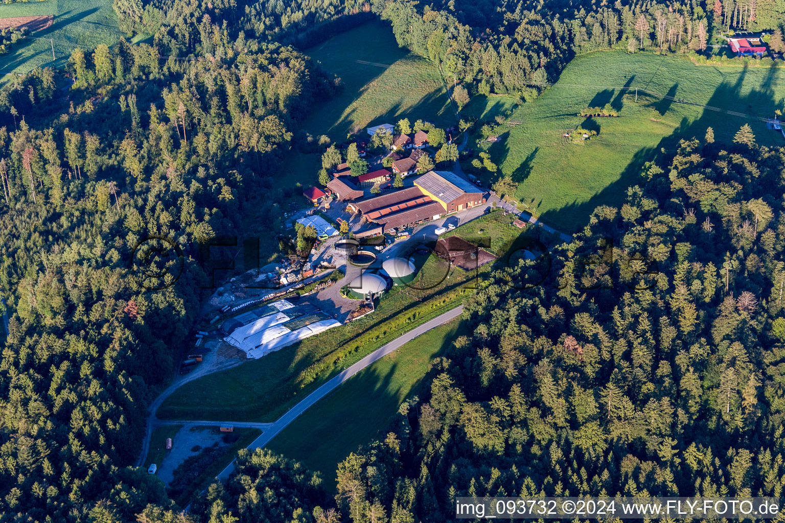 Vue aérienne de Erlacher Höhe à Großerlach dans le département Bade-Wurtemberg, Allemagne