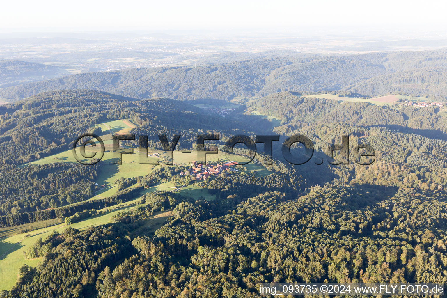 Vue aérienne de Sulzbach an der Murr dans le département Bade-Wurtemberg, Allemagne