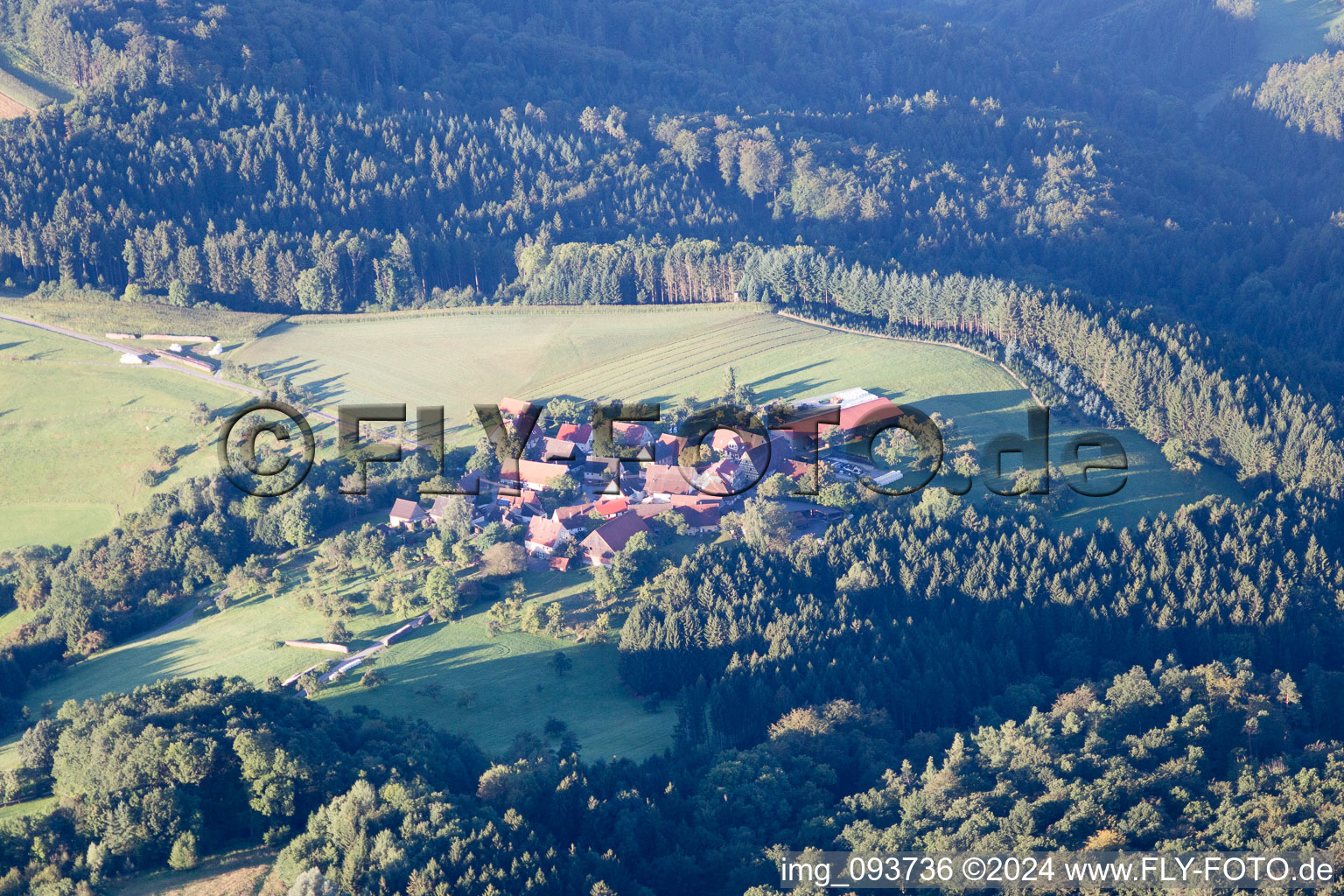 Vue aérienne de Sulzbach an der Murr dans le département Bade-Wurtemberg, Allemagne