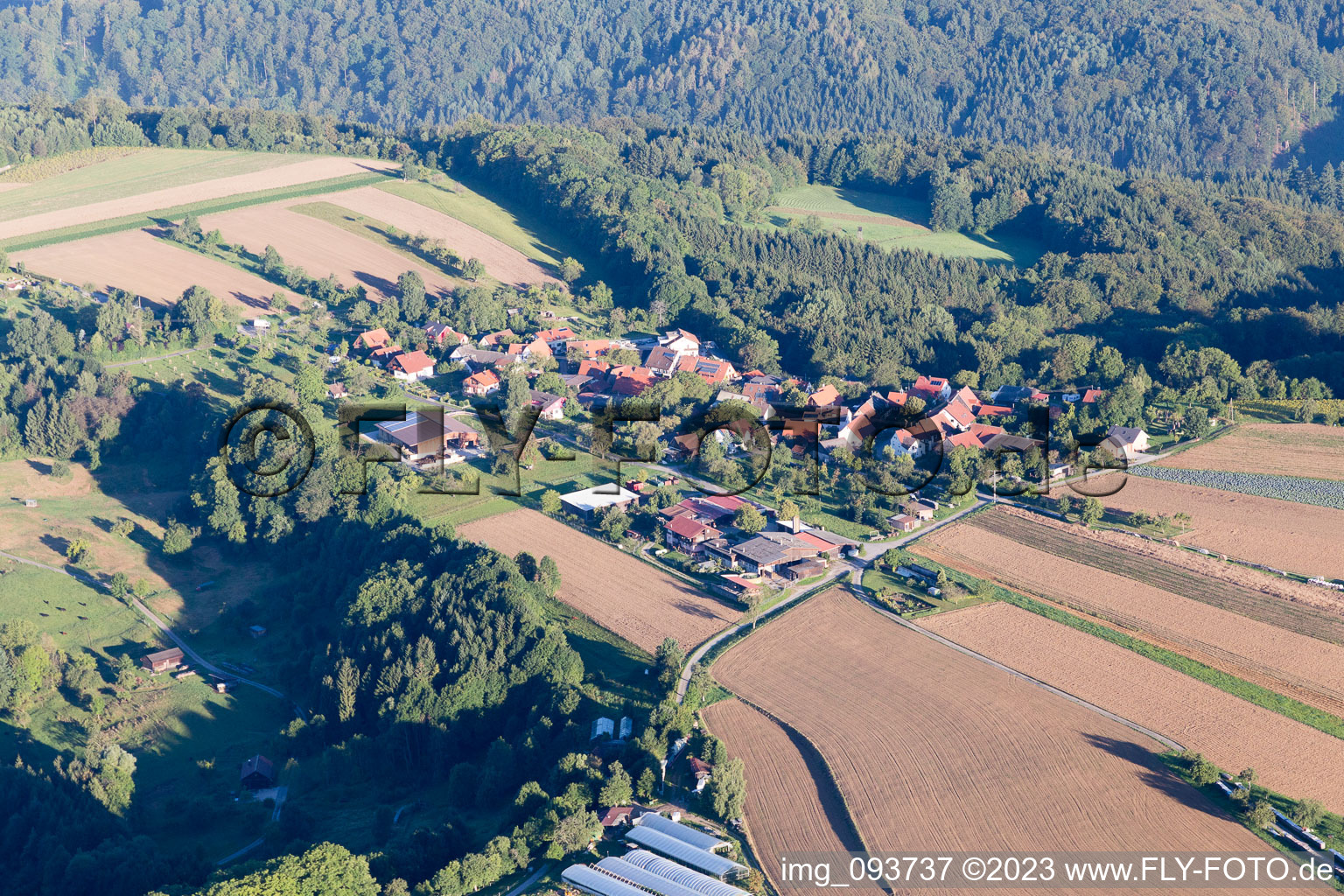 Photographie aérienne de Sulzbach an der Murr dans le département Bade-Wurtemberg, Allemagne