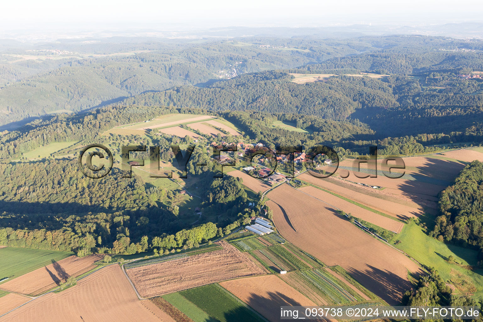 Vue oblique de Sulzbach an der Murr dans le département Bade-Wurtemberg, Allemagne