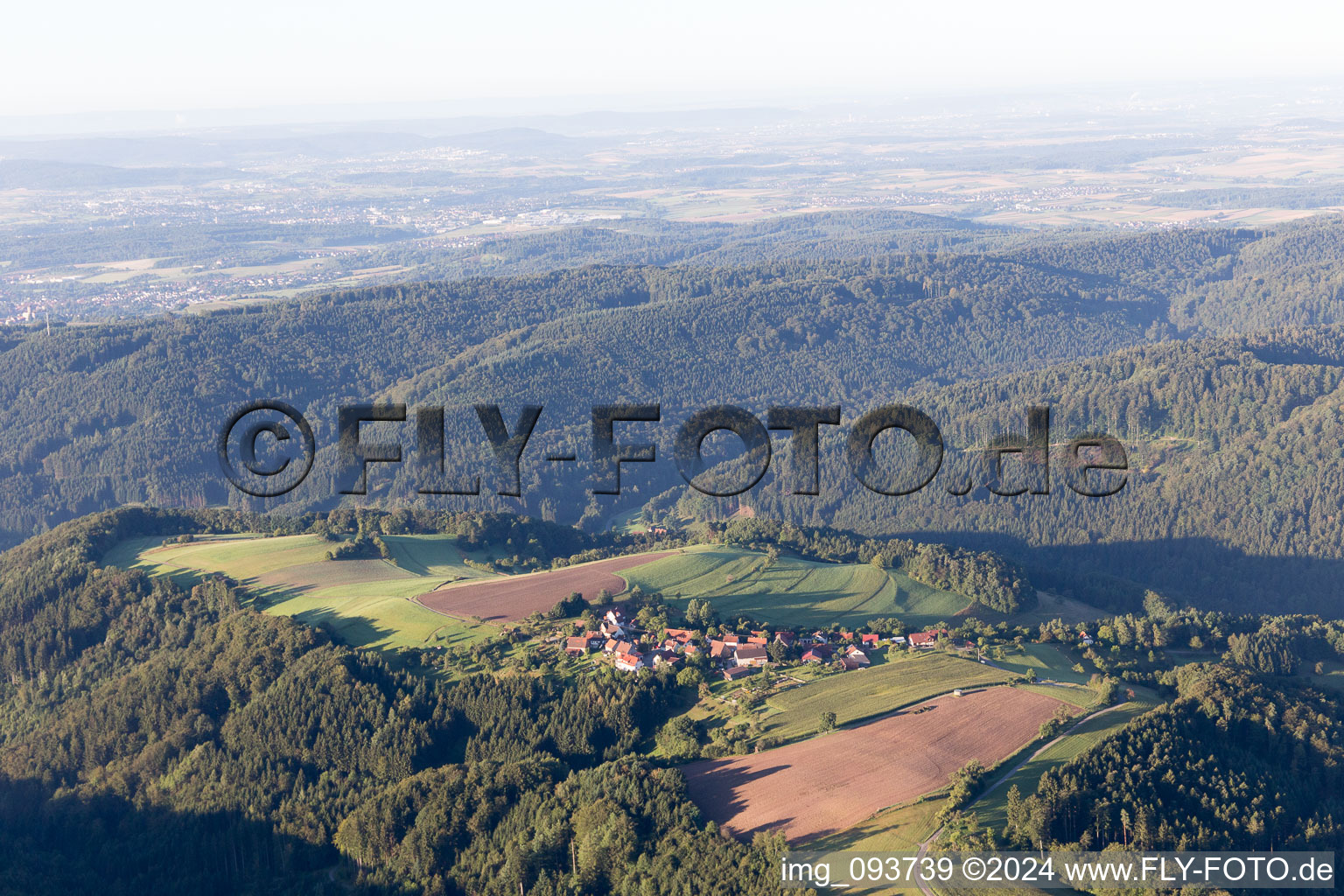 Vue aérienne de Spiegelberg dans le département Bade-Wurtemberg, Allemagne