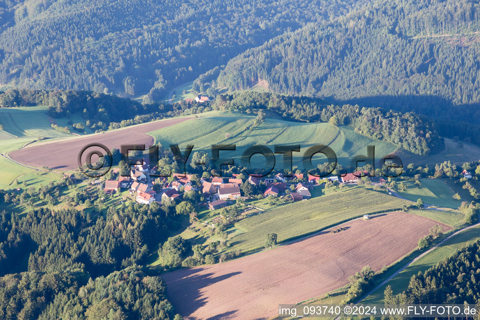 Vue aérienne de Spiegelberg dans le département Bade-Wurtemberg, Allemagne