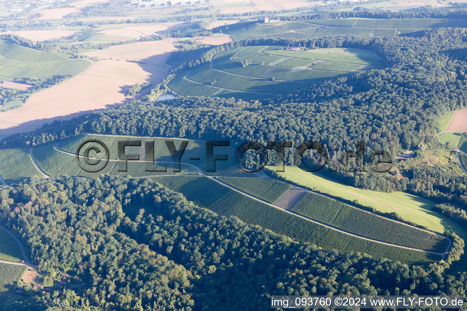 Photographie aérienne de Beilstein dans le département Bade-Wurtemberg, Allemagne