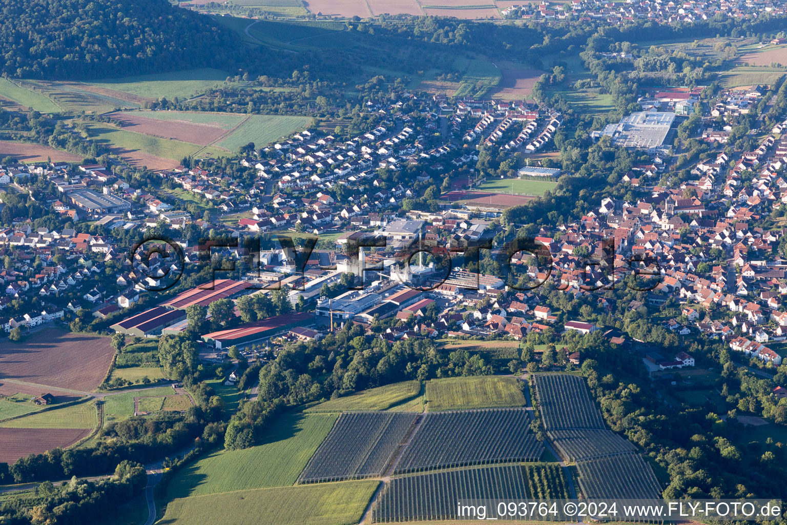 Beilstein dans le département Bade-Wurtemberg, Allemagne vue d'en haut