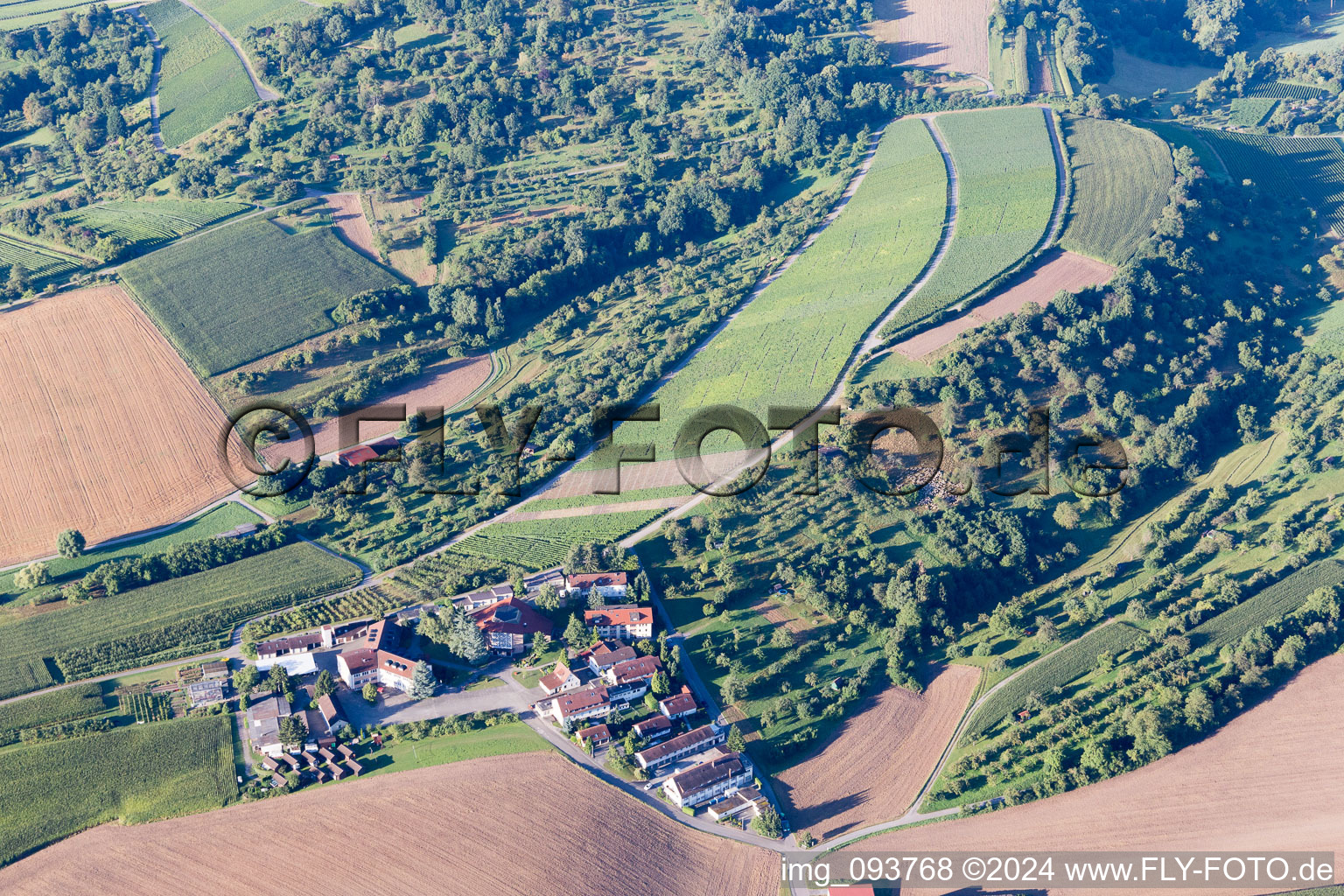 Beilstein dans le département Bade-Wurtemberg, Allemagne vue du ciel