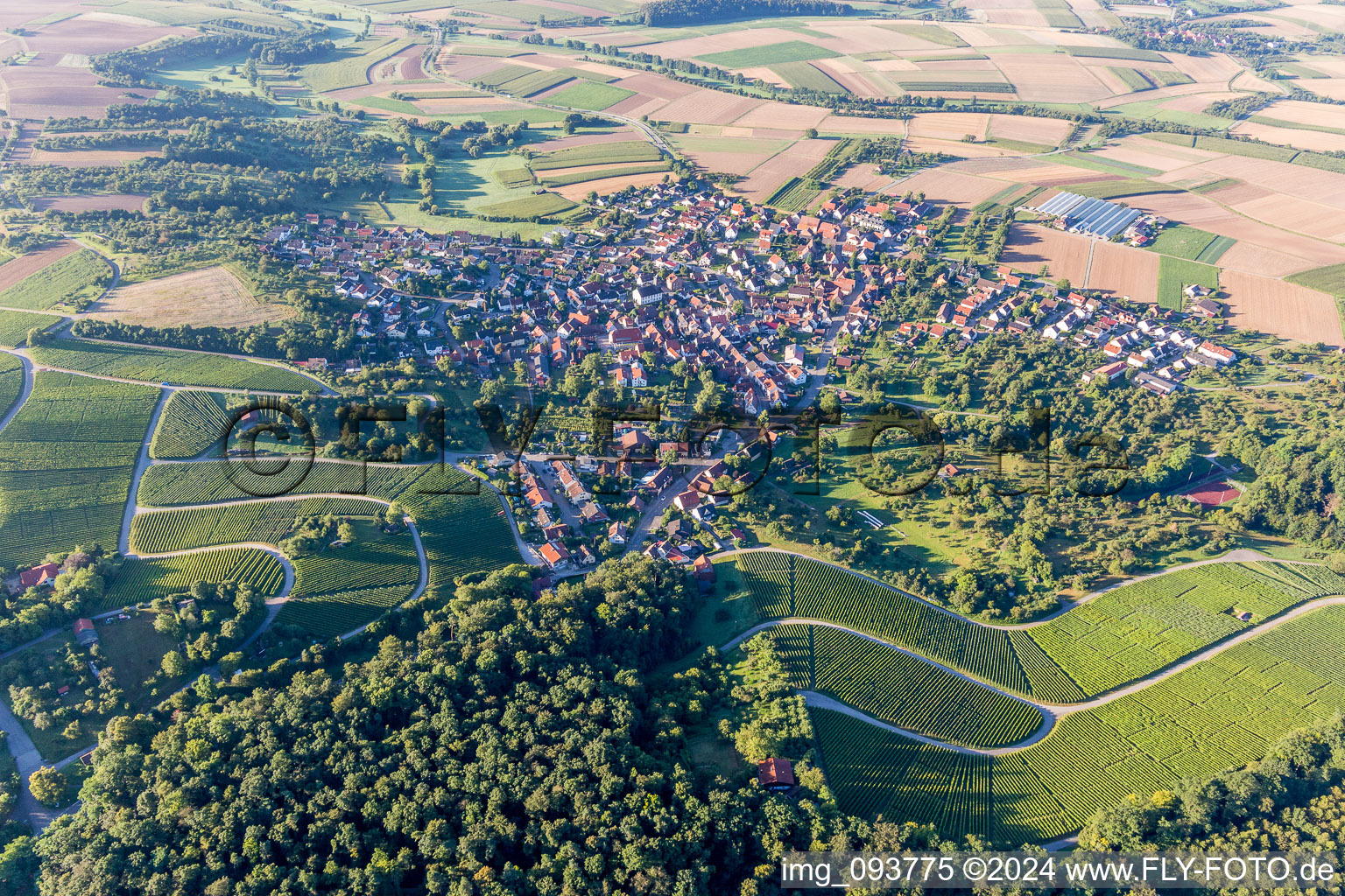 Photographie aérienne de Quartier Winzerhausen in Großbottwar dans le département Bade-Wurtemberg, Allemagne