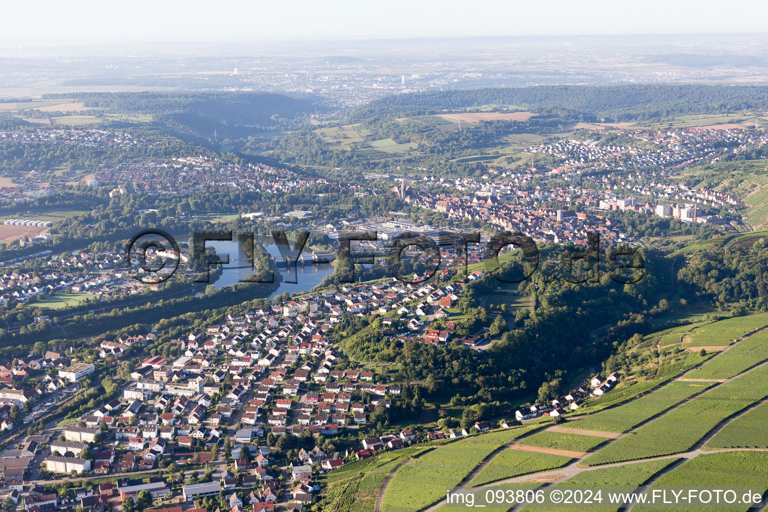 Photographie aérienne de Besigheim dans le département Bade-Wurtemberg, Allemagne