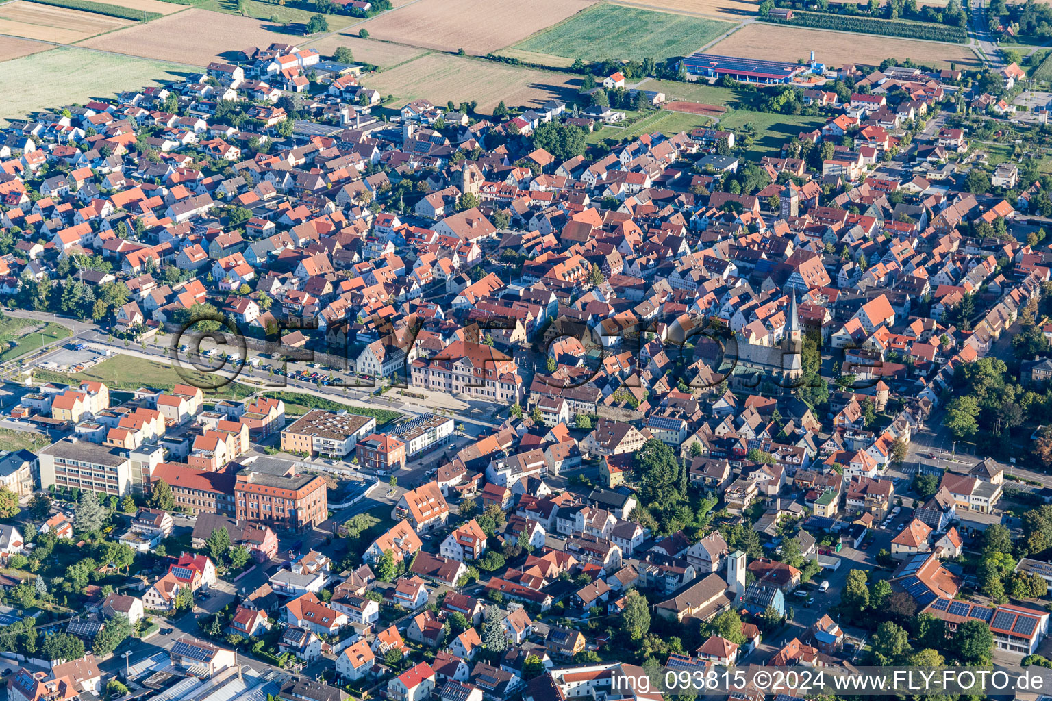 Photographie aérienne de Bönnigheim dans le département Bade-Wurtemberg, Allemagne