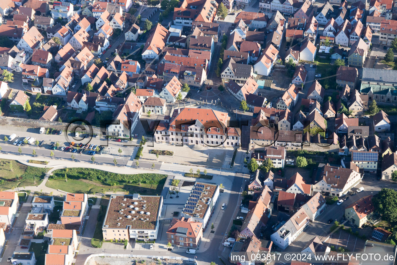 Bönnigheim dans le département Bade-Wurtemberg, Allemagne d'en haut