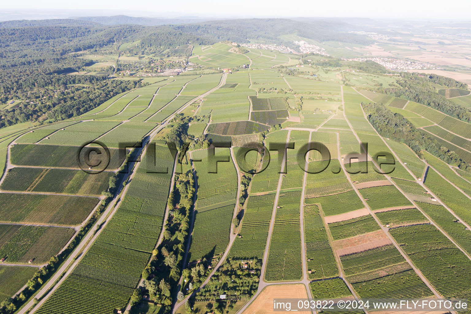 Vue d'oiseau de Bönnigheim dans le département Bade-Wurtemberg, Allemagne