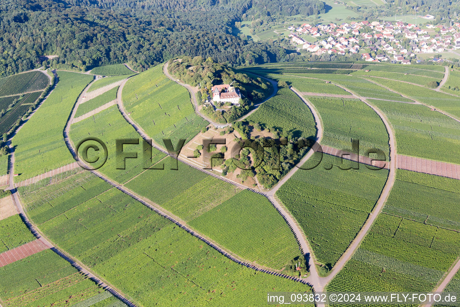 Vue aérienne de Quartier Treffentrill in Cleebronn dans le département Bade-Wurtemberg, Allemagne