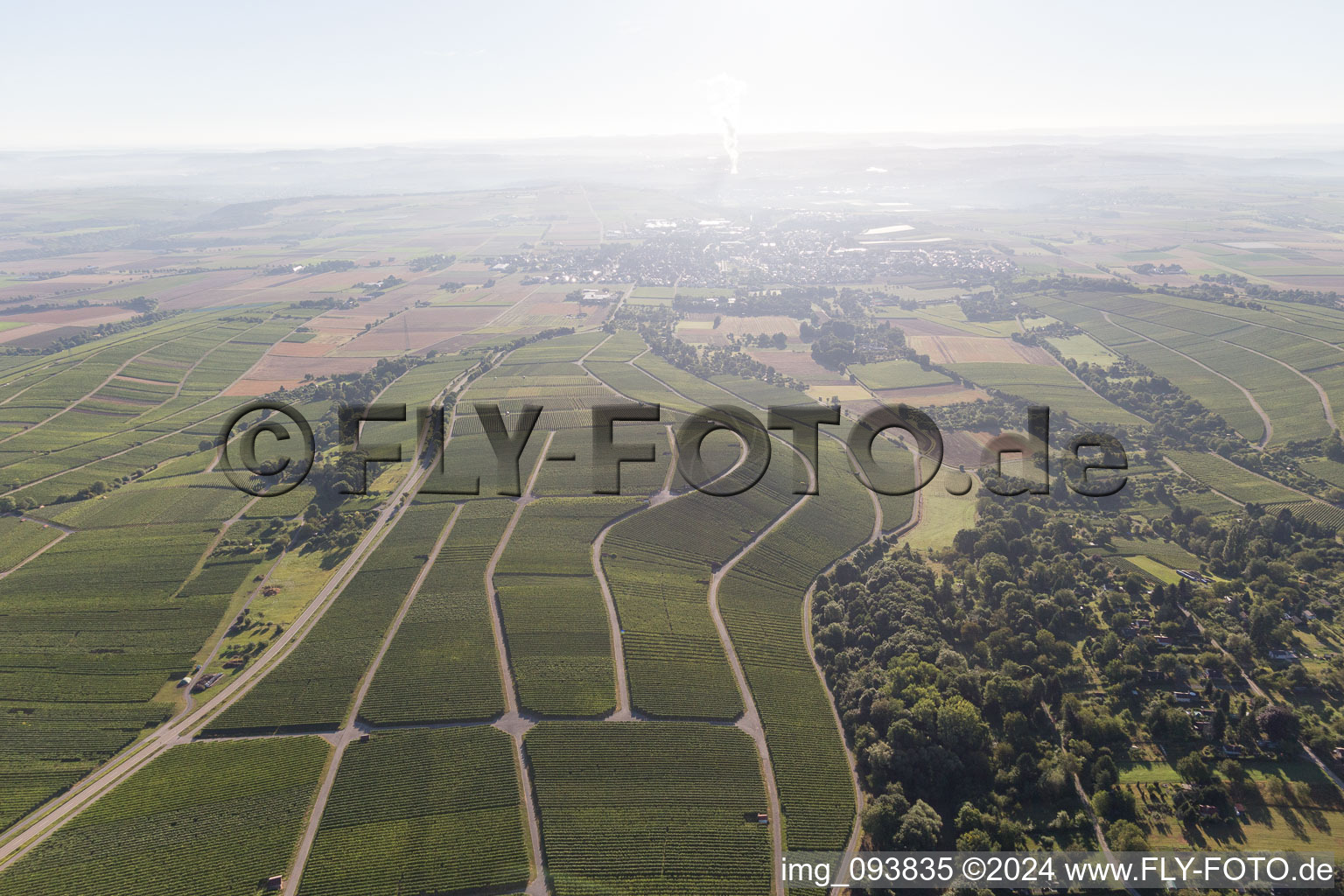 Vue oblique de Cleebronn dans le département Bade-Wurtemberg, Allemagne