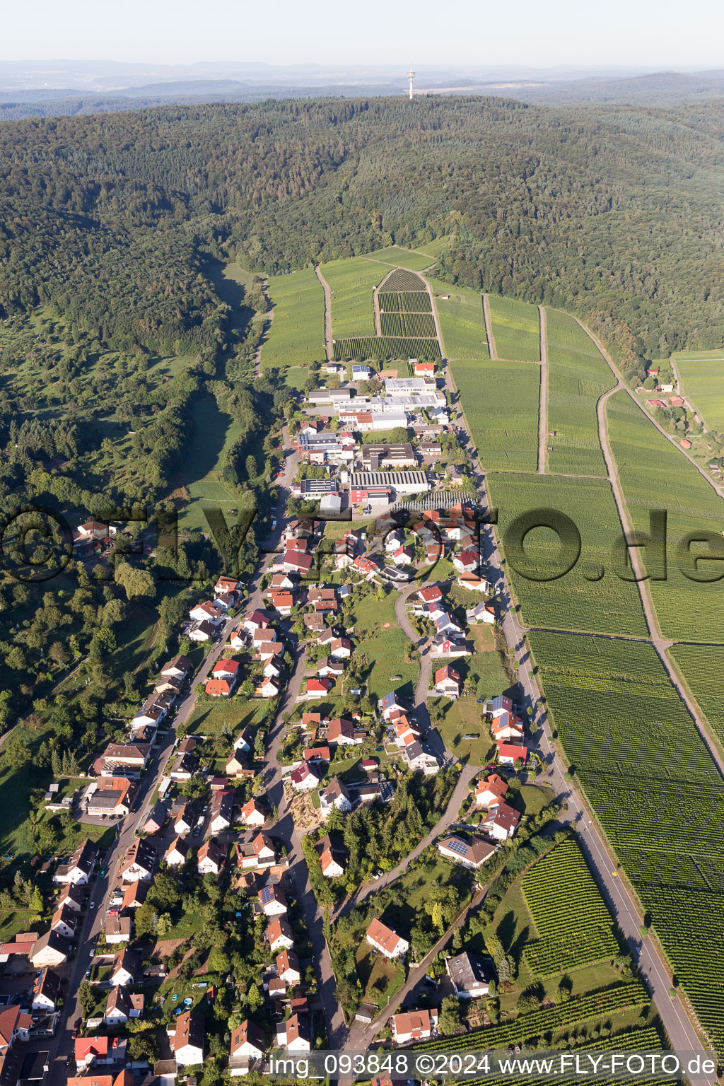 Vue aérienne de Quartier Frauenzimmern à Cleebronn dans le département Bade-Wurtemberg, Allemagne