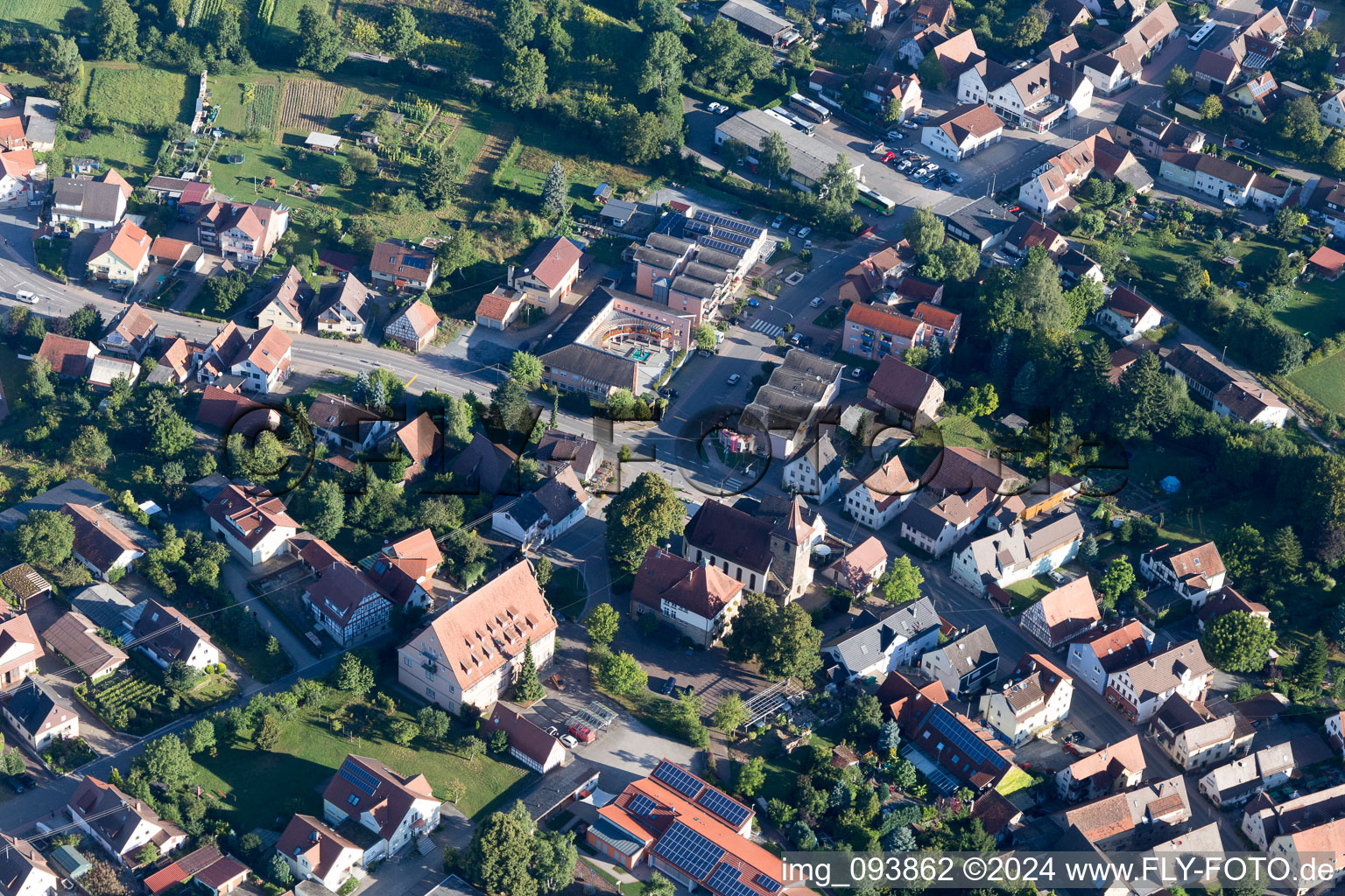 Zaberfeld dans le département Bade-Wurtemberg, Allemagne d'en haut