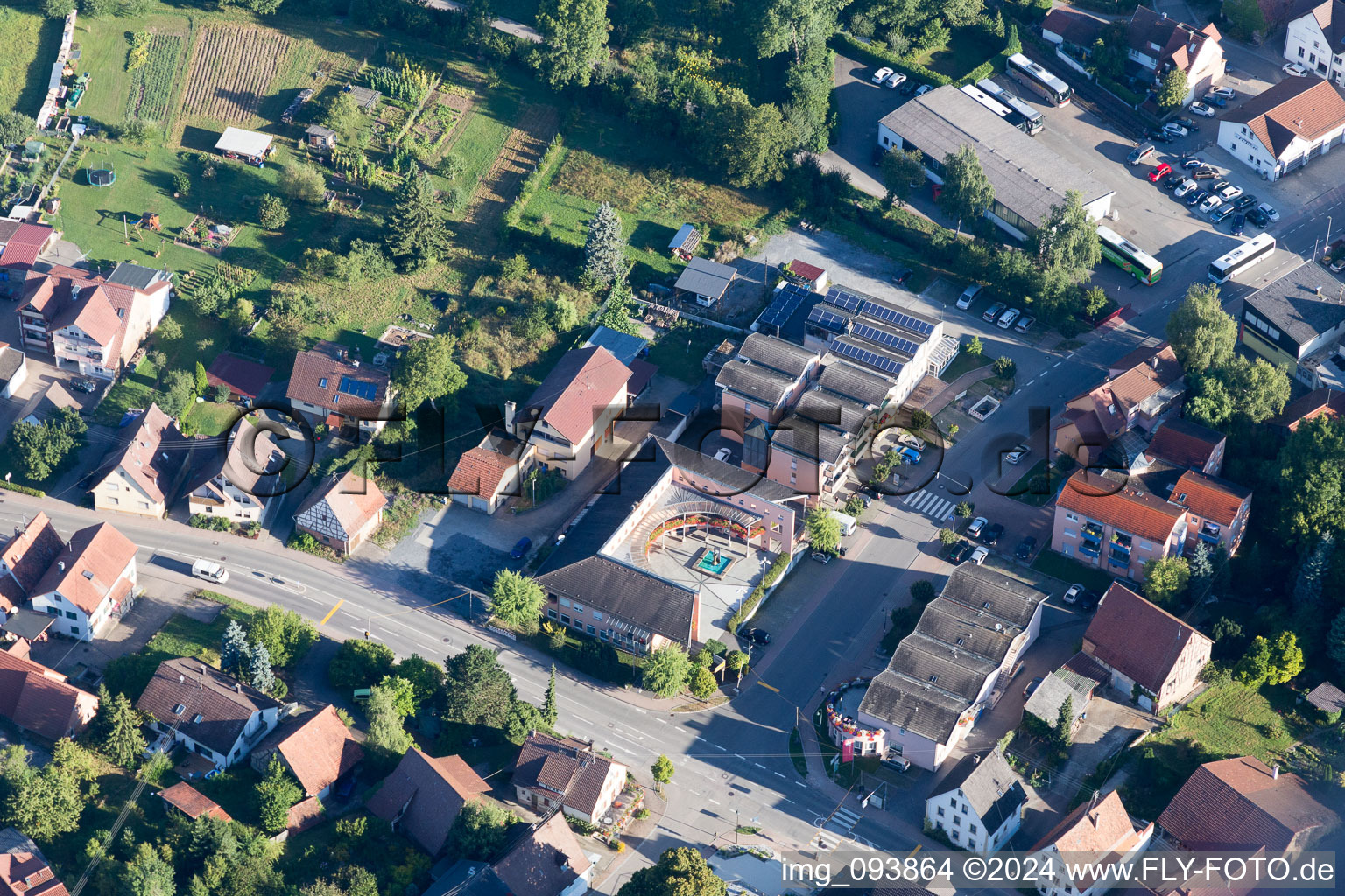 Zaberfeld dans le département Bade-Wurtemberg, Allemagne vue d'en haut