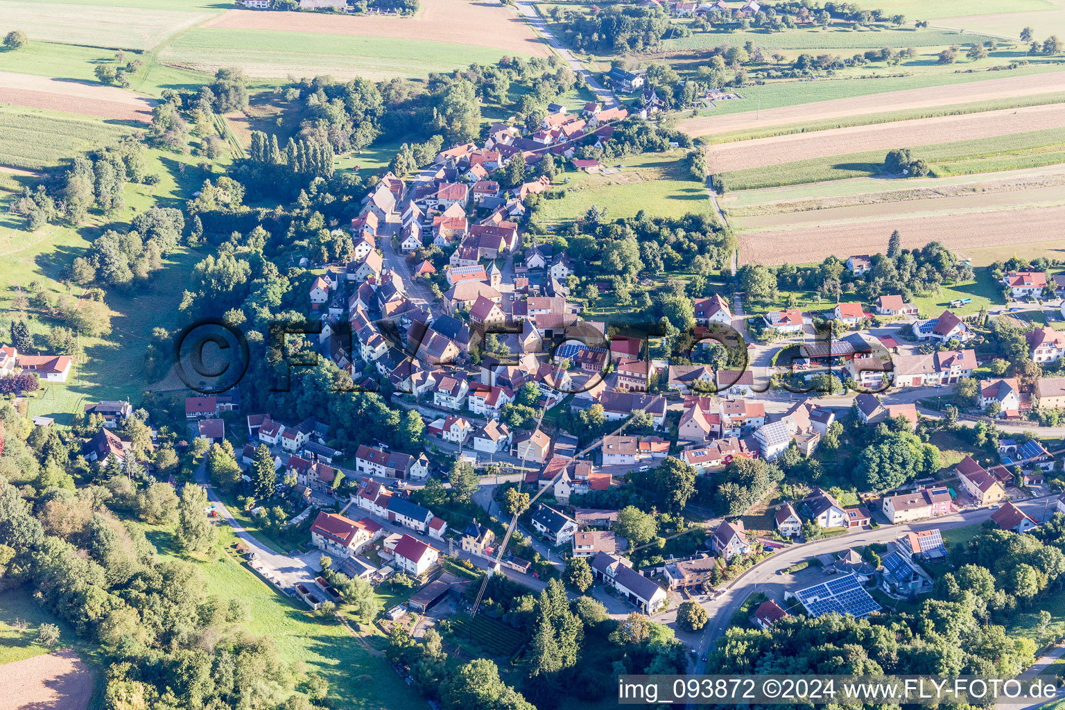 Vue aérienne de Quartier Ochsenburg in Zaberfeld dans le département Bade-Wurtemberg, Allemagne