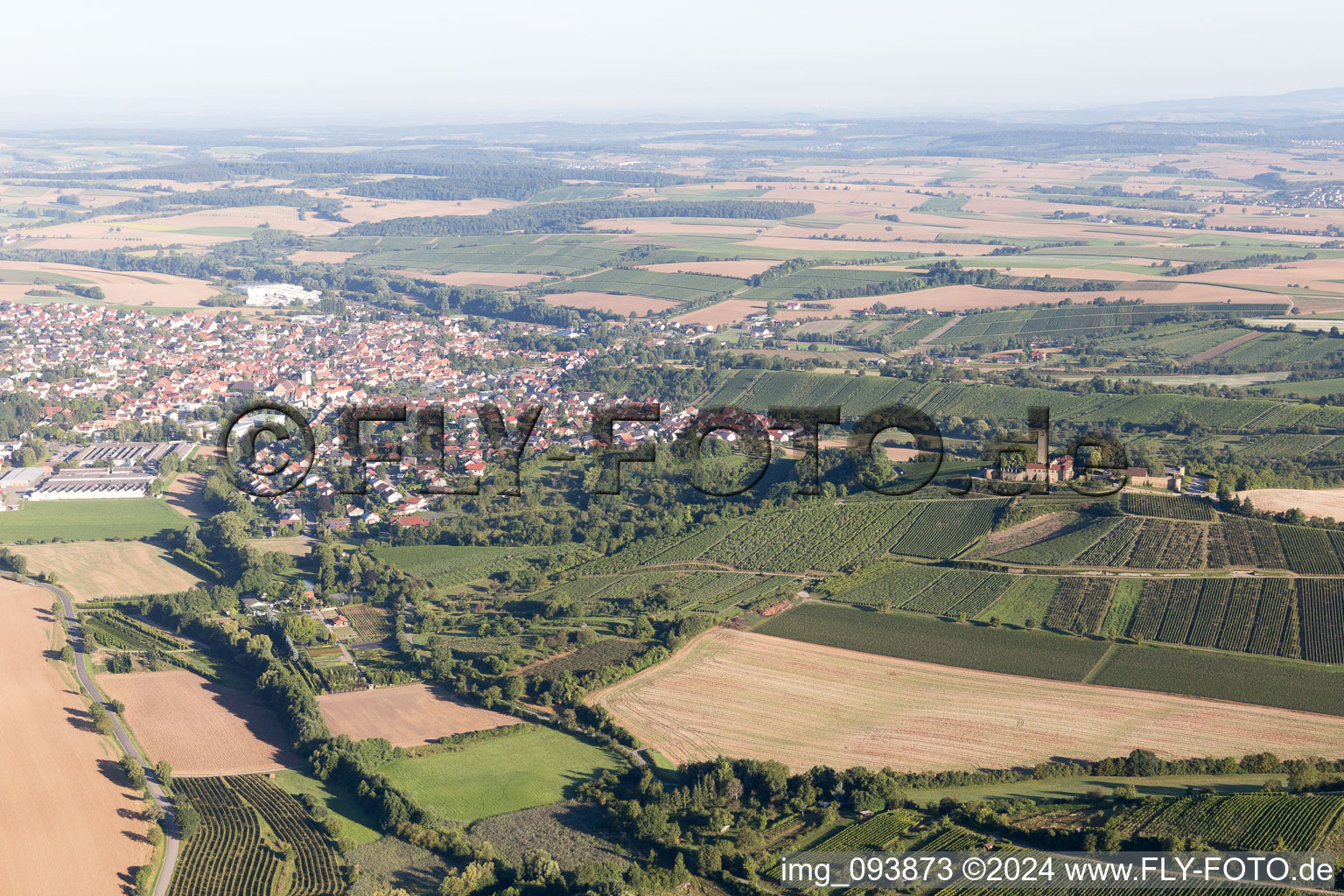 Vue aérienne de Sulzfeld dans le département Bade-Wurtemberg, Allemagne