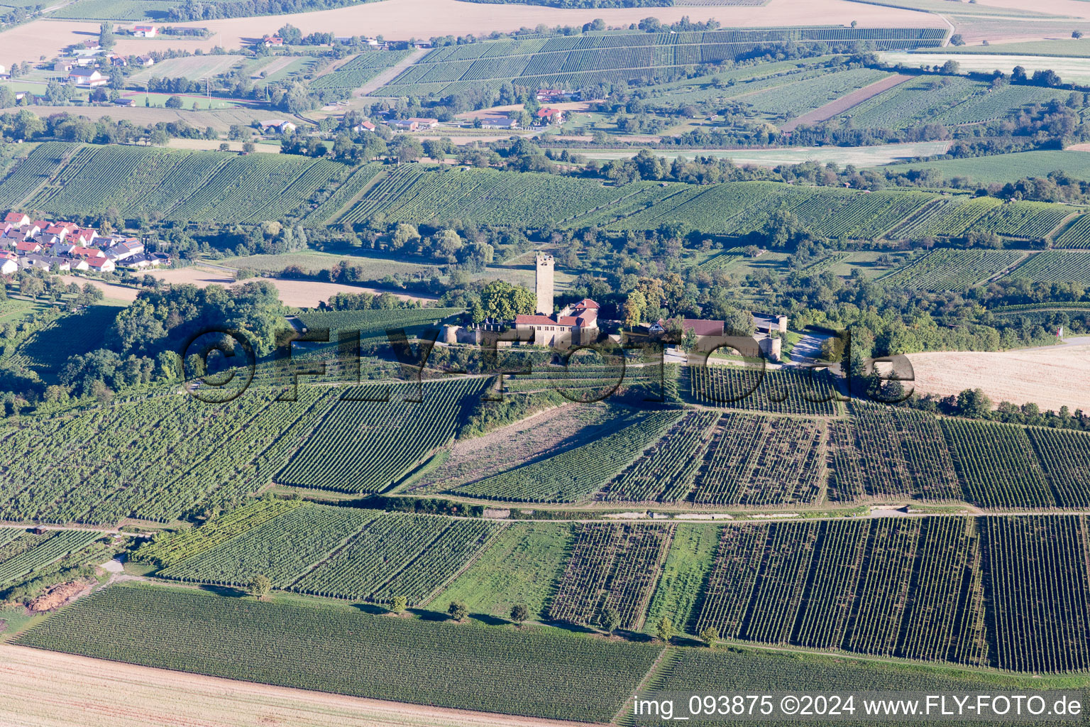 Vue aérienne de Château Sulzfeld à Sulzfeld dans le département Bade-Wurtemberg, Allemagne