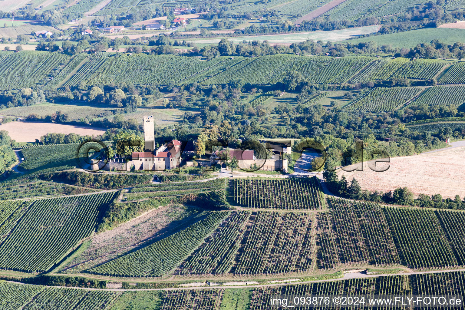 Vue aérienne de Château Sulzfeld à Sulzfeld dans le département Bade-Wurtemberg, Allemagne