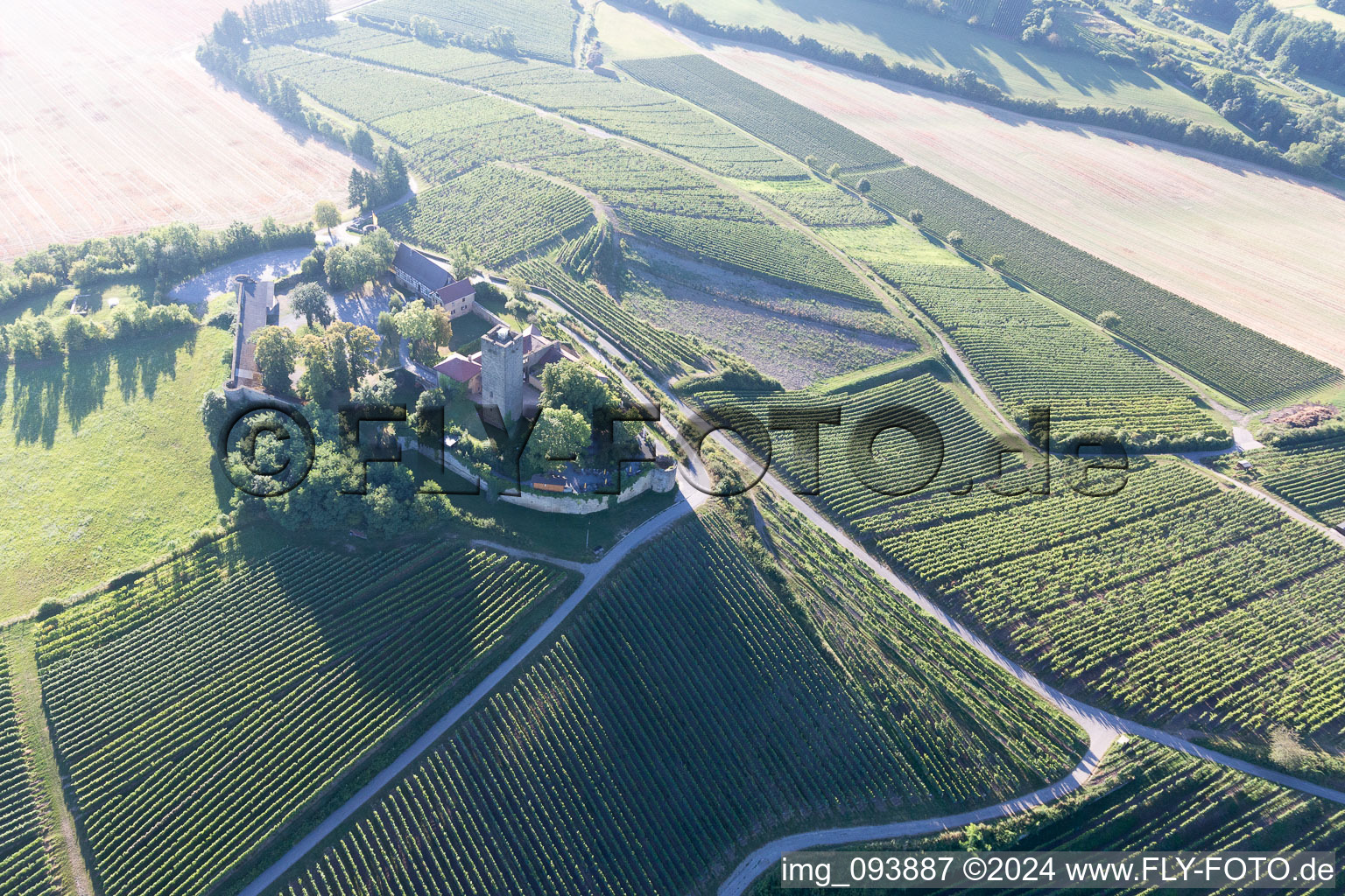 Sulzfeld dans le département Bade-Wurtemberg, Allemagne vue d'en haut