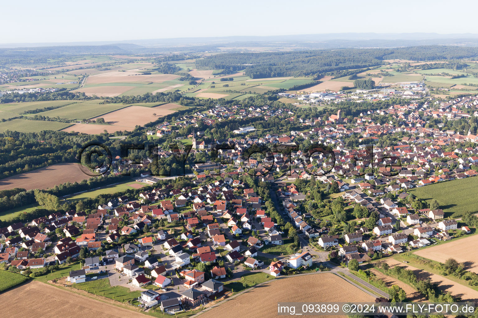 Photographie aérienne de Quartier Flehingen in Oberderdingen dans le département Bade-Wurtemberg, Allemagne