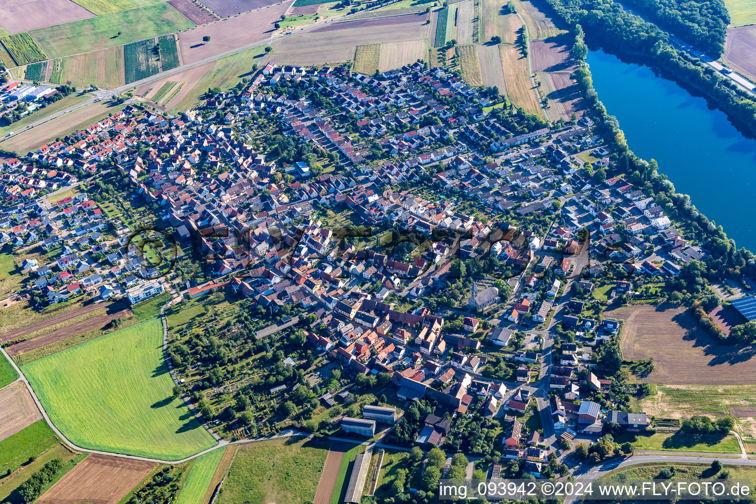 Vue aérienne de Quartier Büchenau in Bruchsal dans le département Bade-Wurtemberg, Allemagne