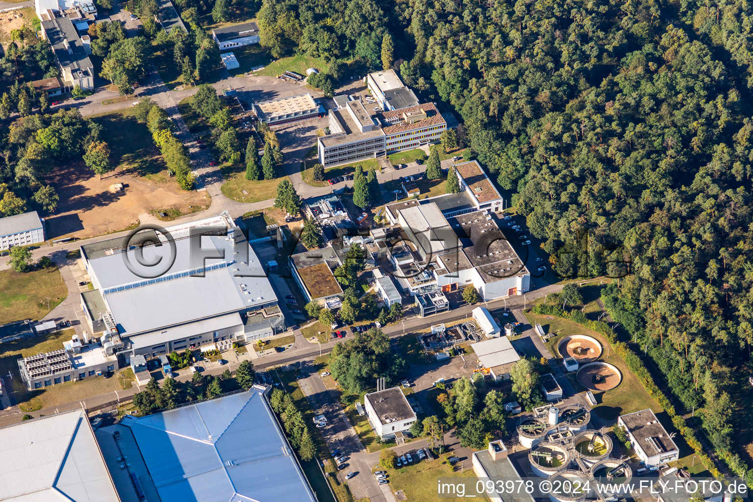 Image drone de Quartier Leopoldshafen in Eggenstein-Leopoldshafen dans le département Bade-Wurtemberg, Allemagne